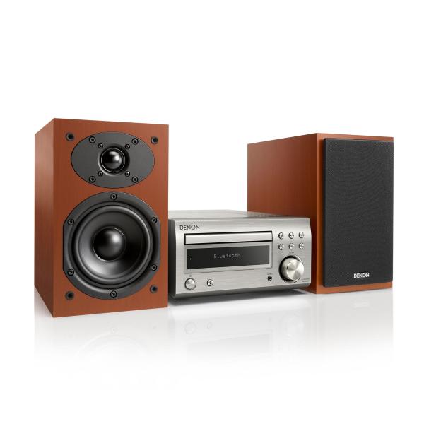 Denon Dm-41 Prata + Cereja / Micro sistema 60w com alto-falantes