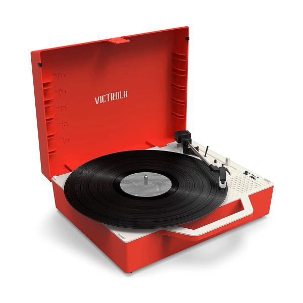 Victrola Re-Spin Red / Plattenspieler mit Lautsprecher