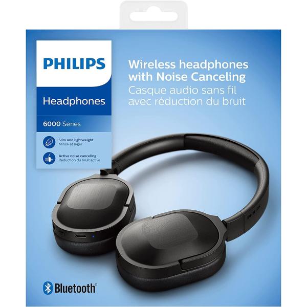 Philips Kopfbügelkopfhörer mit Mikrofon Schwarz Tah6505 Reducc