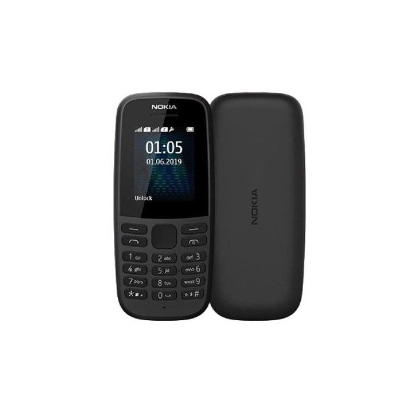 Nokia 105 Black Mobile Gsm Dual Sim 1,77 39 39 Qqvga 4 MB Radio Fm Snake Xenzia