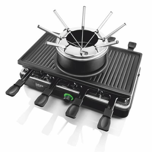 Haeger 3in1 Fondue-grill-raclettees