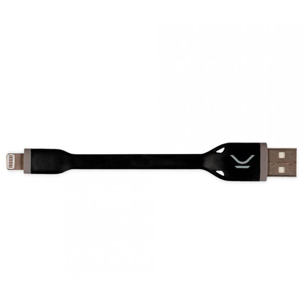 Ksix B0914cu05n Schwarz / USB-A (m) auf Lightning (m) Adapterkabel 10 cm