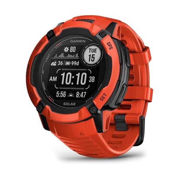 Garmin Instinct 2x Flamme Solaire Rouge / Smartwatch 50mm