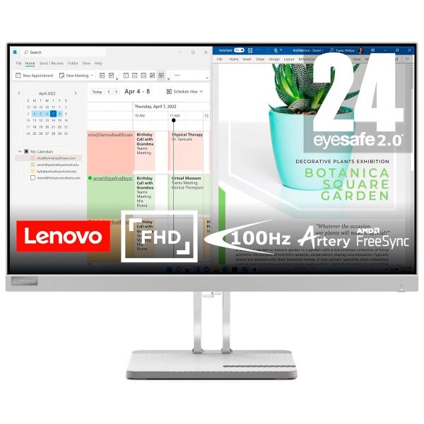 Lenovo L24e-40 / Moniteur 23,8&quot; 100 Hz Full HD