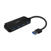 AISENS HUB USB 3.0 TIPO A/M-4XTYPE A/H NERO 15CM