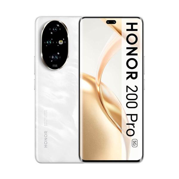 Honor 200 Pro 5G 12 Go/512 Go Blanc (Blanc clair de lune) Double SIM