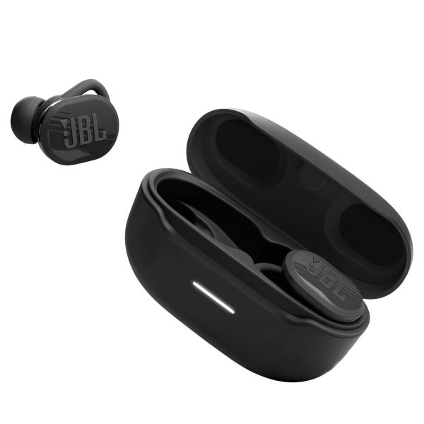 Fones de ouvido JBL Endurance Race Tws pretos / intra-auriculares verdadeiros sem fio