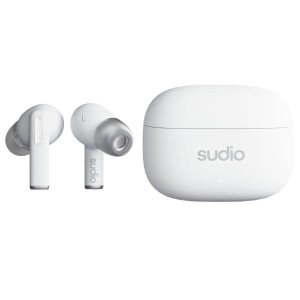 Fones de ouvido intra-auriculares Sudio A1 PRO brancos