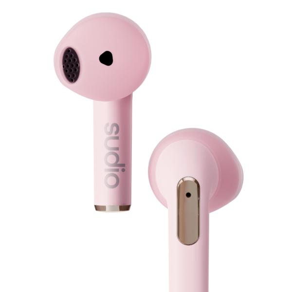 Sudio N2 open-ear earbuds pink