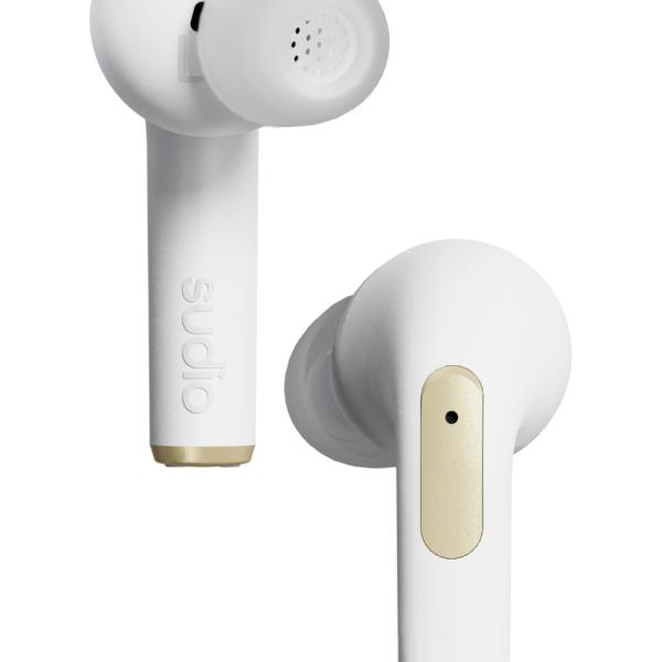 Fones de ouvido intra-auriculares Sudio N2 PRO brancos