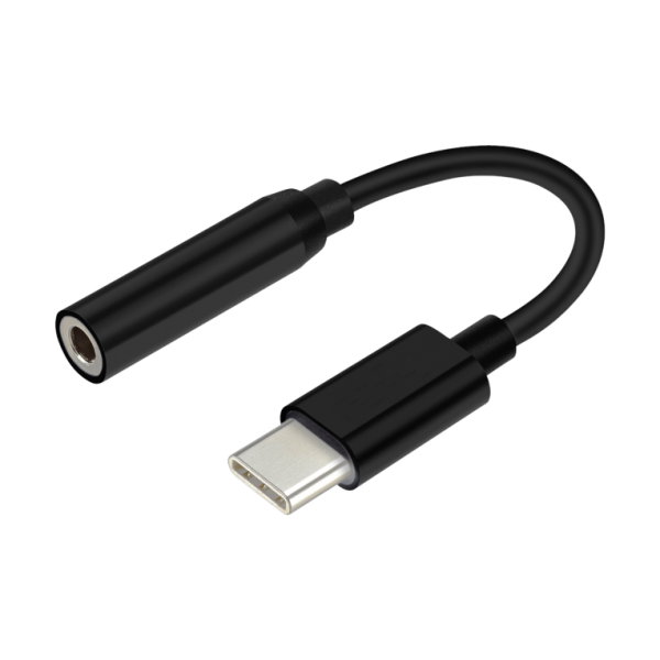 AISENS USB-C TO AUDIO CONVERTER USB-C/M-JACK 3.5/H BLACK 15CM