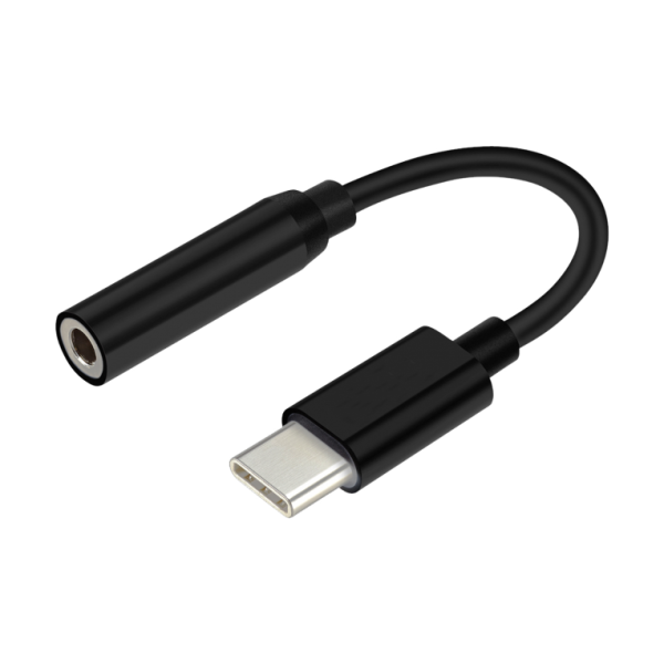 CONVERSOR AISENS USB-C A AUDIO USB-C/M-JACK 3.5/H NEGRO 15CM