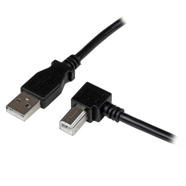 2m USB 2.0 A para cabo B de ângulo reto MM