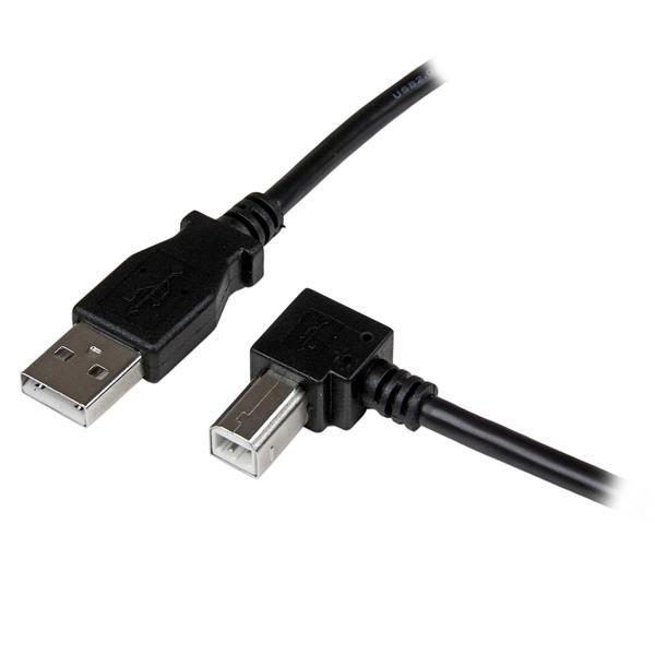 Câble USB 2.0 A vers B à angle droit de 2 m MM