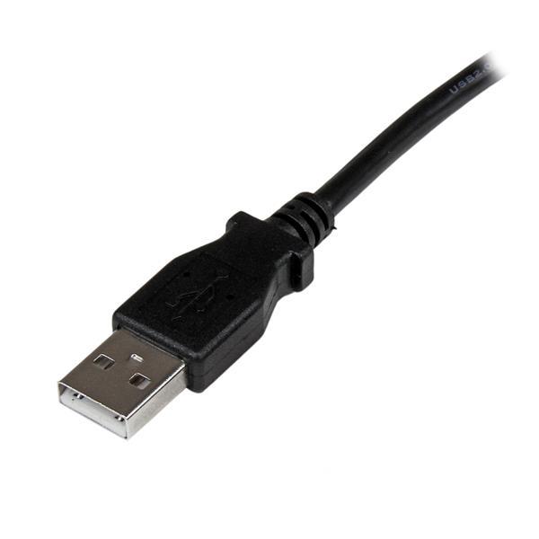 Câble USB 2.0 A vers B à angle droit de 2 m MM