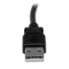 2m USB 2.0 A para cabo B de ângulo reto MM