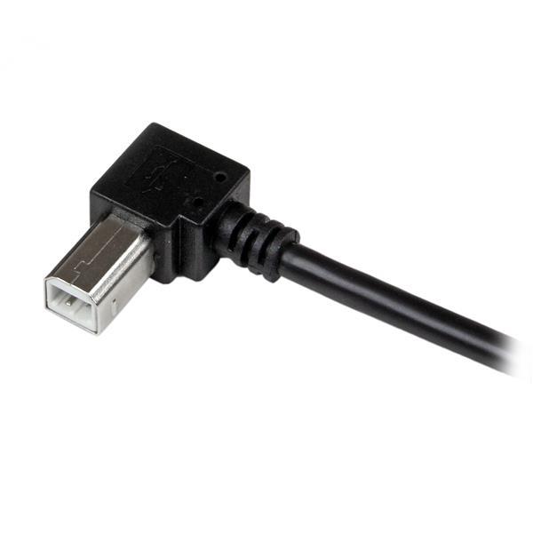 2m USB 2.0 A para cabo B de ângulo reto MM