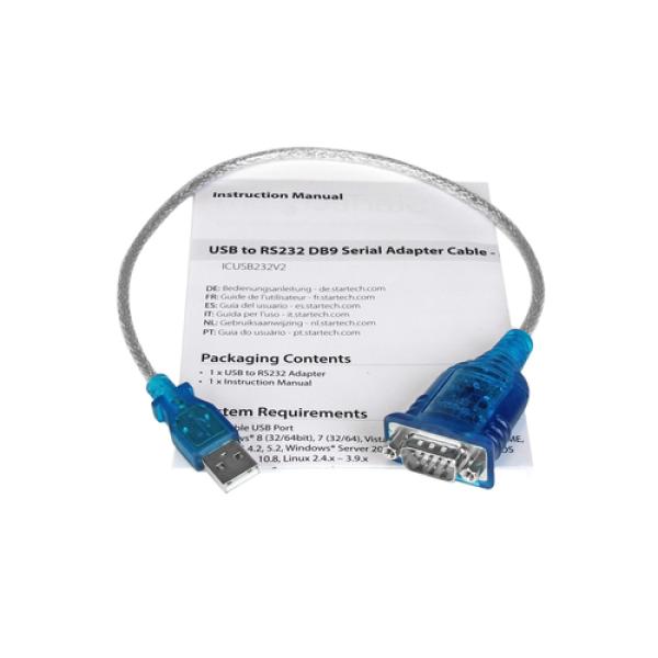 1 porta USB para adaptador serial RS232 DB9