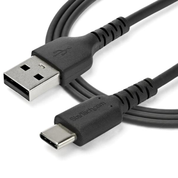 Cabo USB 2.0 para USB C preto 2m