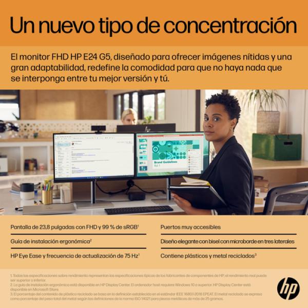 Moniteur HP E24 G5 FHD