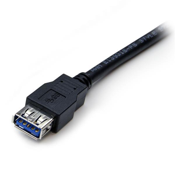 Cabo de Extensão USB 3.0 Preto 2m MF