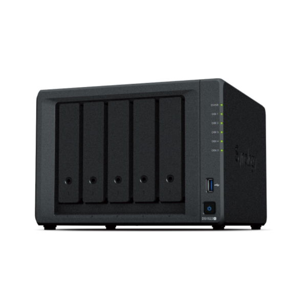 NAS SYNOLOGY DS1522+ TORRE ETHERNET PRETA R1600