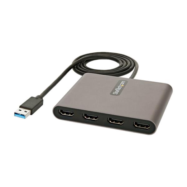 Adaptador USB-A para HDMI x4 1080p 60Hz