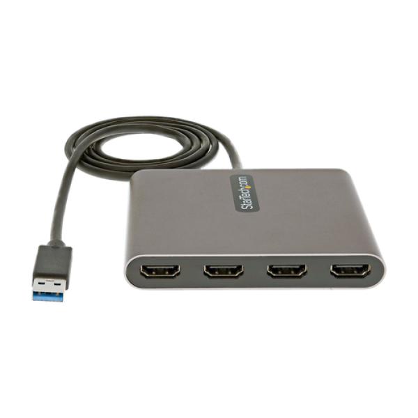 Adaptador USB-A para HDMI x4 1080p 60Hz