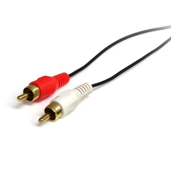 Câble audio stéréo de 3 pieds 3,5 mm vers 2x RCA