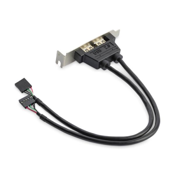 Adaptateur de plaque de fente USB LP à 2 ports