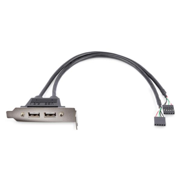 2-Port-USB-LP-Slot-Plattenadapter