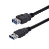 1m Black USB 3.0 Extension Cable M-F