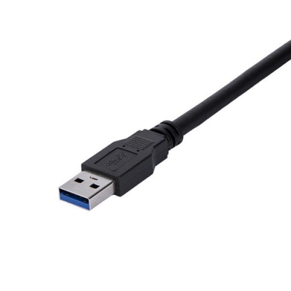 1 m schwarzes USB 3.0-Verlängerungskabel MF