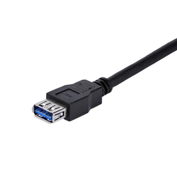 1 m schwarzes USB 3.0-Verlängerungskabel MF