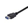 1m Black USB 3.0 Extension Cable M-F