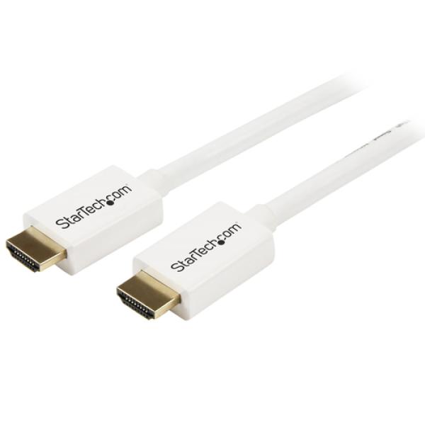 23 ft White CL3 In-wall HDMI Cable - MM