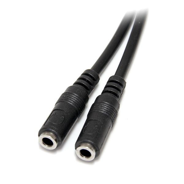 Schlankes Stereo-Y-Kabel 3,5 auf 2x 3,5 mm