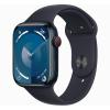 Apple Watch Series 9 GPS 45 mm alumínio preto e pulseira esportiva preta MR9C3QL-A - tamanho ML