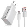 Xiaomi Charging Combo 33W USB-A Carregador Rápido + Cabo de Dados USB-C Branco MDY-11-EZ