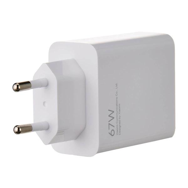 Xiaomi Charging Combo 67W Chargeur rapide USB-A + Câble de données USB-C Blanc MDY-12-ES