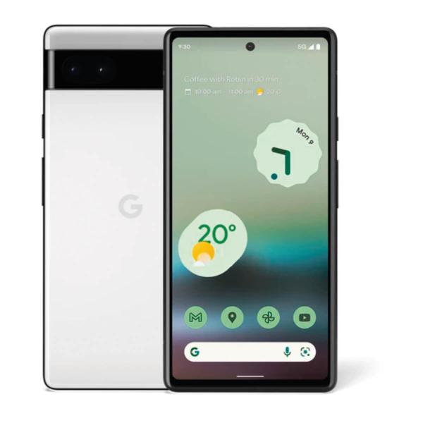 Google Pixel 6a 5G 6 Go-128 Go Blanc (Blanc craie) G1AZG