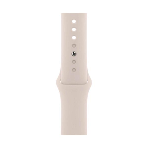 Apple Watch Series 9 GPS 45 mm Aluminio y Correa deportiva Blanca (Starlight) MR973QC-A - Talla M-L