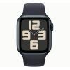 Apple Watch SE (2ª geração) 2023 GPS 40 mm alumínio e pulseira esportiva preta (meia-noite) - tamanho SM