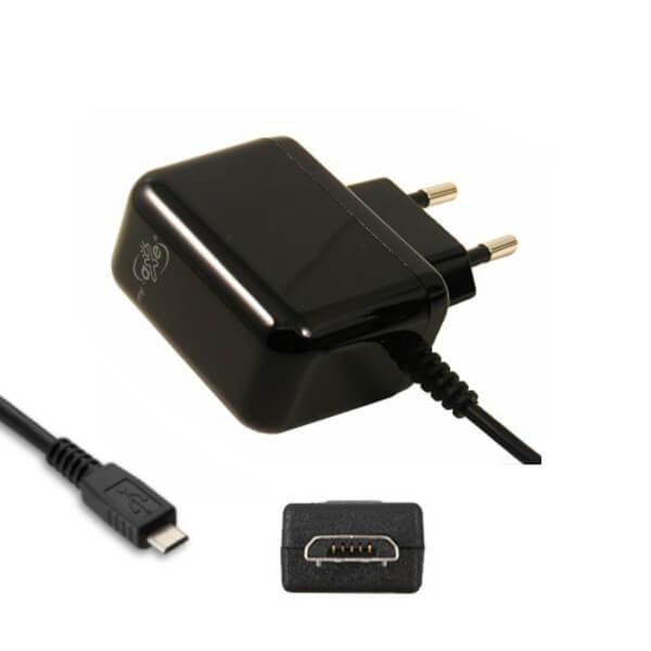 Chargeur mural MicroUSB noir