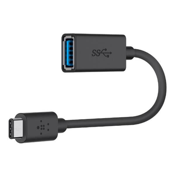 Adaptateur Belkin USB-C vers USB-A 3.0 Noir