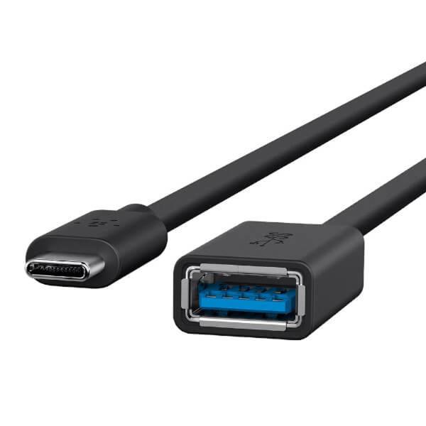 Adaptador Belkin USB-C para USB-A 3.0 preto