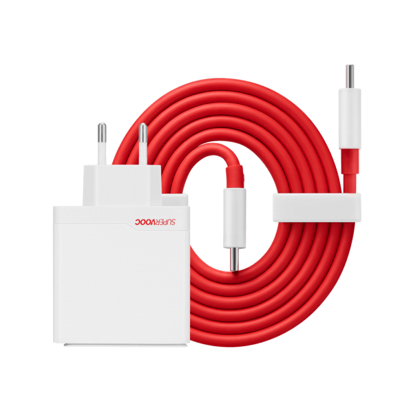 OnePlus Charger SUPERVOOC 100W One Port Cargador de Carga Rápida USB-C con Cable Blanco