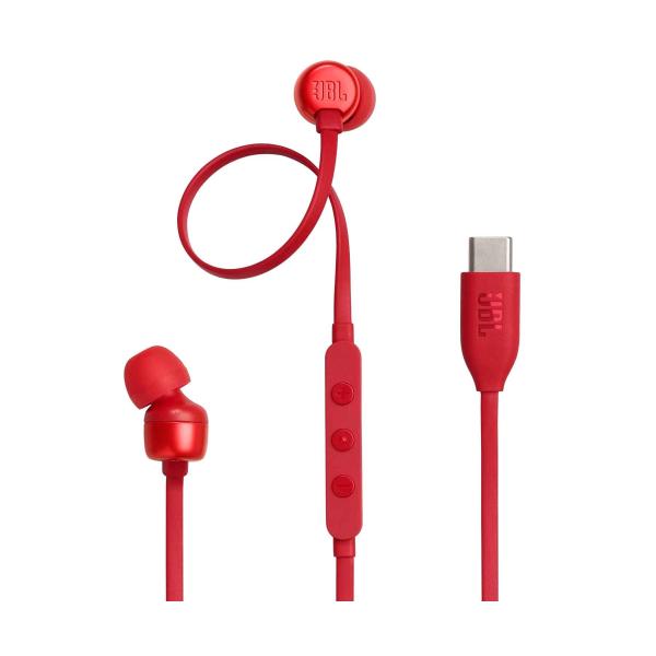 Jbl Tune 310c Red - Auriculares Inear Con Cable