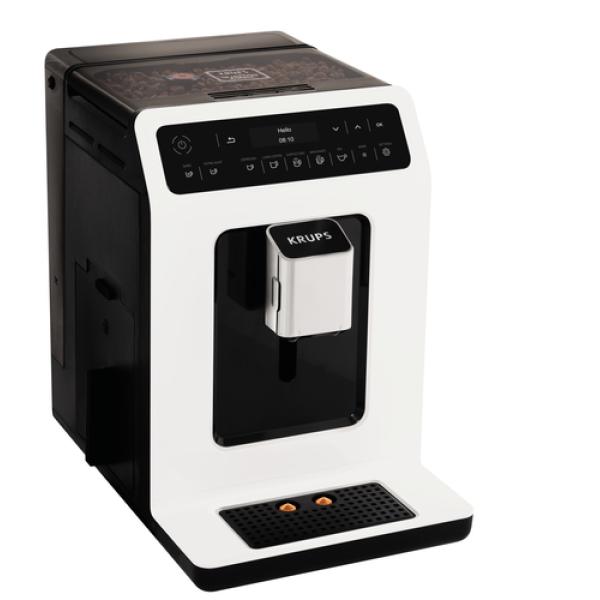 Krups coffee bean AND espresso machine EA890110 white