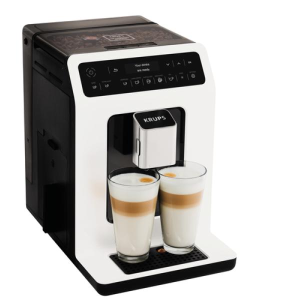 Krups coffee bean AND espresso machine EA890110 white